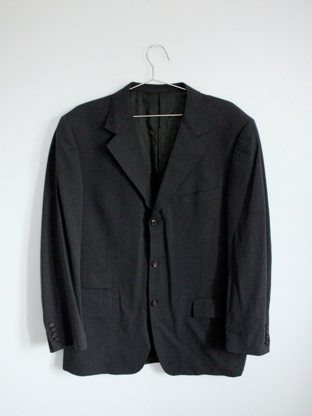 Gucci Blazer Mens XL Black Wool Tailored Single Breasted Designer Luxury